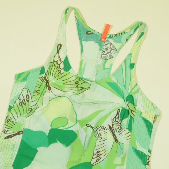 Farm Rio Mini Dress Womens M Green Butterfly Print Sleeveless - Picture 1 of 8